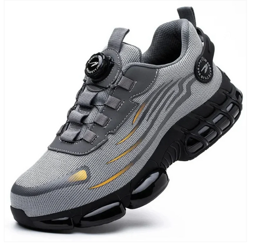 SafeUp™ Scarpe Antinfortunistiche – Lavoro & Trekking | Punta in Acciaio, Chiusura a Rotella, Suola Antiscivolo